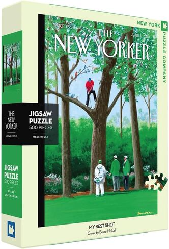 New York Puzzle Company - New Yorker My Best Shot - 500 Piece Jigsaw Puzzle for Family Game Nights by Bruce McCall in Saudi Arabia