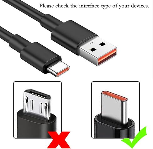 كابل شحن سريع لجهاز Kindle (إصدار 2019، 2020، 2021، 2022، الجيل التاسع، العاشر، الحادي عشر، الثاني عشر) Fire HD 7 8 9 10 Tablet Pro Plus، سلك كابل شحن USB C من Paperwhite Signature Edition -5 قدم in Kuwait