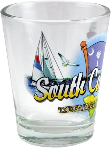 South Carolina Palmetto State Elements Shot Glass in Saudi Arabia