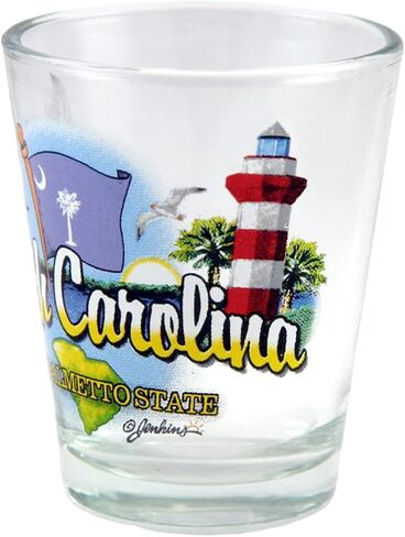South Carolina Palmetto State Elements Shot Glass in Saudi Arabia