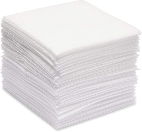 75 عبوة من أكياس التعبئة الإسفنجية لمستلزمات النقل والمكاتب والشحن، وألواح إسفنجية واقية مبطنة للنظارات والأكواب والأكواب والصين والأطباق والحلي (7 × 7.8 بوصة) in Kuwait