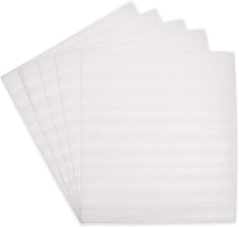 75 عبوة من أكياس التعبئة الإسفنجية لمستلزمات النقل والمكاتب والشحن، وألواح إسفنجية واقية مبطنة للنظارات والأكواب والأكواب والصين والأطباق والحلي (7 × 7.8 بوصة) in Kuwait