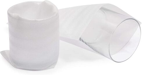 75 عبوة من أكياس التعبئة الإسفنجية لمستلزمات النقل والمكاتب والشحن، وألواح إسفنجية واقية مبطنة للنظارات والأكواب والأكواب والصين والأطباق والحلي (7 × 7.8 بوصة) in Kuwait