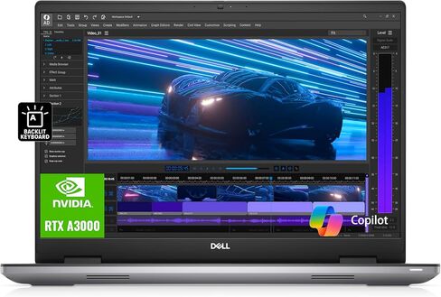 Dell Precision 7000 7670 Mobile Workstation (RTX A3000 12GB GPU, 16" FHD+, Intel 16-Core i7-12850HX, 64GB RAM, 1TB SSD), Laptop for Business, Designer, Architect, Win 11 Pro, 3-YR WRT, w/AI Copilot in Saudi Arabia