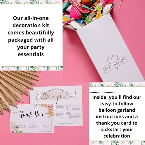 Penny & Pigment Hawaiian Party Decorations - Cursive "Aloha" Balloons, Clear Monstera Leaf Balloons, Summer Beach Pool Party Decorations, Luau Party Decorations - Includes Downloadable Content in Saudi Arabia