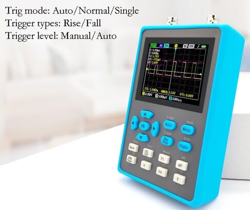 راسم الذبذبات DSO2512G، مولد إشارة بقناتين مع شاشة LCD بإضاءة خلفية 2.8 بوصة، عرض النطاق الترددي 120 ميجا هرتز، معدل أخذ العينات 500MSa/s، XY/YT/Roll، مشغل تلقائي/عادي/مفرد، طيف FFT، ARM وFPGA in Kuwait