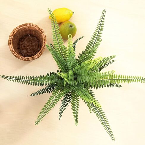 Artificial Boston Fern Plants Potted Faux Plants for Office Desk Home Farmhouse Indoor/Outdoor Decor in Kuwait