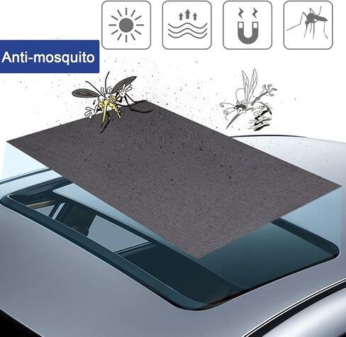 مظلة شمس بفتحة سقف كبيرة للنمل، غطاء سقف سيارة شبكي مغناطيسي قابل للتنفس، غطاء حماية من أشعة الشمس فوق البنفسجية للأطفال الرضع أثناء الرضاعة الطبيعية عند وقوف السيارات في الرحلات، والتخييم طوال الليل in Kuwait