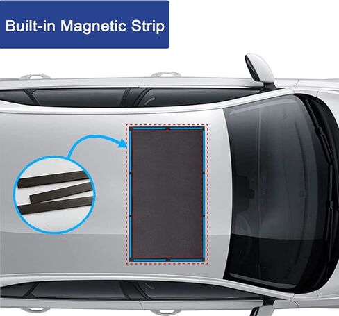مظلة شمس بفتحة سقف كبيرة للنمل، غطاء سقف سيارة شبكي مغناطيسي قابل للتنفس، غطاء حماية من أشعة الشمس فوق البنفسجية للأطفال الرضع أثناء الرضاعة الطبيعية عند وقوف السيارات في الرحلات، والتخييم طوال الليل in Kuwait