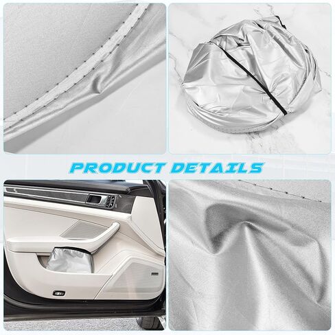 مظلة شمسية للزجاج الأمامي للسيارة متوافقة مع Mazda CX5/CX-5 2013-2024 CX30/CX-30 2020-2024 CX3/CX-3 2016-2023 Sport Grand Touring 4 ملحقات الأبواب، درع شمسي لنافذة السيارة الأمامية in Saudi Arabia