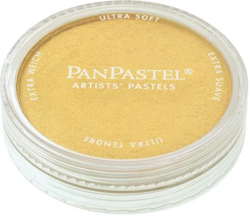 PanPastel Artist Pastels by GOLDEN, Light Gold, 2.44" / 62mm Pan Diameter, Professional Artist Pastels, Unique Pan Format (cake-like) in Saudi Arabia