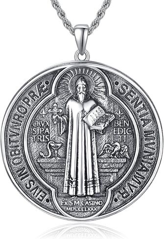 To My Son Gift Mens Necklaces Sterling Silvers Necklaces Pendant Charms For Necklaces With Chain Cross Crucifix Bible Prayer Necklaces Religious Amulet Jewelry Gift in Saudi Arabia
