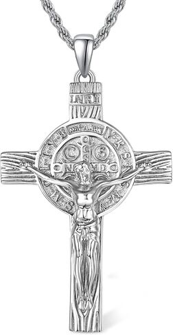 To My Son Gift Mens Necklaces Sterling Silvers Necklaces Pendant Charms For Necklaces With Chain Cross Crucifix Bible Prayer Necklaces Religious Amulet Jewelry Gift in Saudi Arabia