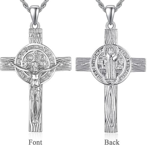 To My Son Gift Mens Necklaces Sterling Silvers Necklaces Pendant Charms For Necklaces With Chain Cross Crucifix Bible Prayer Necklaces Religious Amulet Jewelry Gift in Saudi Arabia