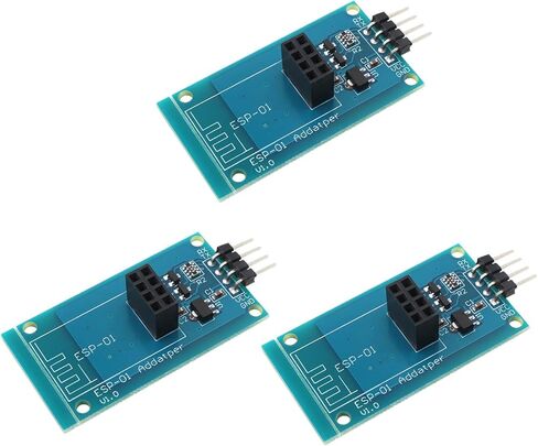 3Pcs ESP8266 Serial Wi-Fi Wireless ESP-01 Adapter Module 3.3V 5V Compatible for Arduino in Saudi Arabia