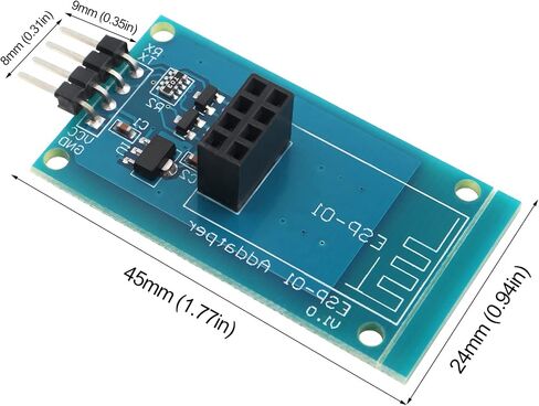 3Pcs ESP8266 Serial Wi-Fi Wireless ESP-01 Adapter Module 3.3V 5V Compatible for Arduino in Saudi Arabia