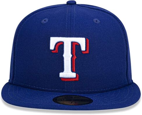New Era 59FIFTY Texas Rangers MLB 2017 Authentic Collection On-Field Game Fitted Cap,Dark Blue,7.375 in Saudi Arabia