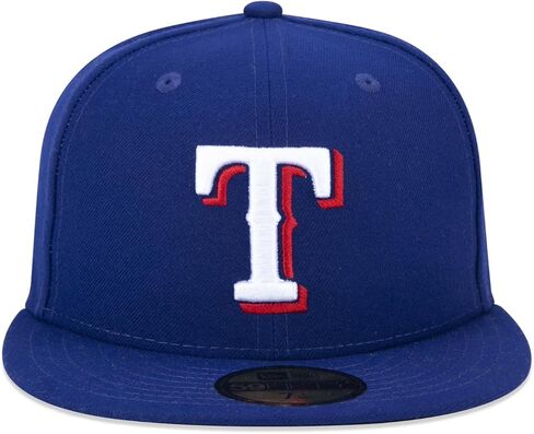 New Era 59FIFTY Texas Rangers MLB 2017 Authentic Collection On-Field Game Fitted Cap,Dark Blue,7.375 in Saudi Arabia