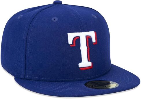 New Era 59FIFTY Texas Rangers MLB 2017 Authentic Collection On-Field Game Fitted Cap,Dark Blue,7.375 in Saudi Arabia