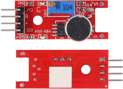 6pcs KY-037 4pin Voice Sound Detection Sensor Module Microphone Transmitter Smart Robot Car for arduino DIY Kit in Saudi Arabia