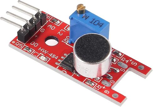 6pcs KY-037 4pin Voice Sound Detection Sensor Module Microphone Transmitter Smart Robot Car for arduino DIY Kit in Saudi Arabia