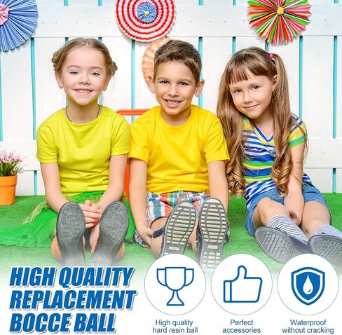 Deekin 4 Pcs 40mm Pallino for Bocce Ball Game Coloful Bocce Pallinos Pallino Ball Replacement for Bocce Ball Game Petanque Game, White Yellow Red and Blue in Saudi Arabia