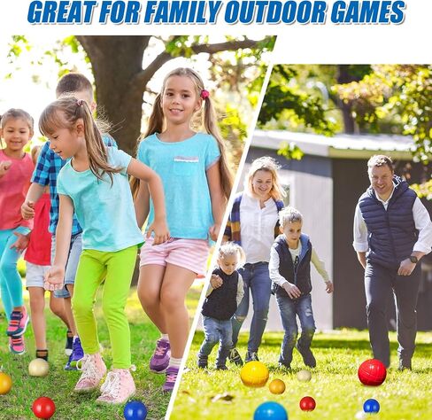 Deekin 4 Pcs 40mm Pallino for Bocce Ball Game Coloful Bocce Pallinos Pallino Ball Replacement for Bocce Ball Game Petanque Game, White Yellow Red and Blue in Saudi Arabia