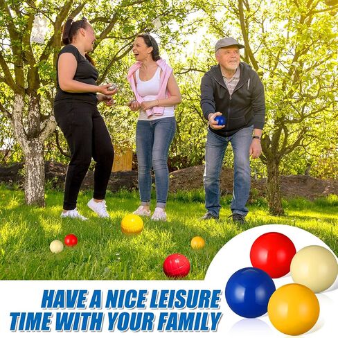 Deekin 4 Pcs 40mm Pallino for Bocce Ball Game Coloful Bocce Pallinos Pallino Ball Replacement for Bocce Ball Game Petanque Game, White Yellow Red and Blue in Saudi Arabia