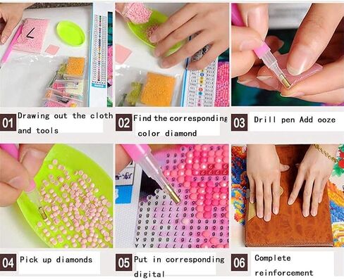 Diamond Painting Kits for Adults, Square Diamond Painting DIY 5D Full Drill Art Perfect for Relaxation and Home Wall Decor (12x16inch) in Saudi Arabia