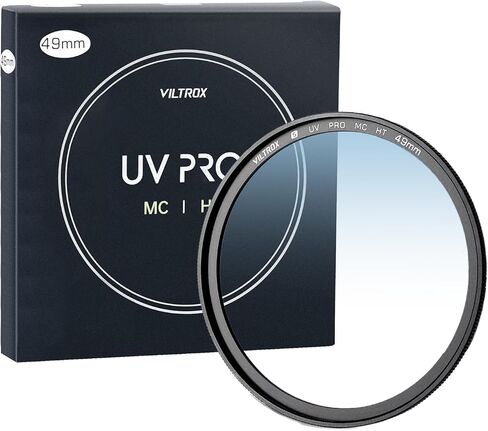VILTROX 49mm MC UV Camera Lens Protection Filter,Ultra Slim 18 Layers Multi Coated High Definition Lens Filter for Canon Nikon Sony Fuji Camera Lens in Saudi Arabia