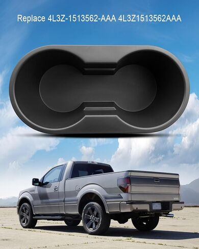 حامل أكواب مناسب لسيارة Ford F-150، وحدة التحكم المركزية الأمامية حامل أكواب مزدوج يحل محل 4L3Z-1513562-AAA 4L3Z1513562AAA in Saudi Arabia