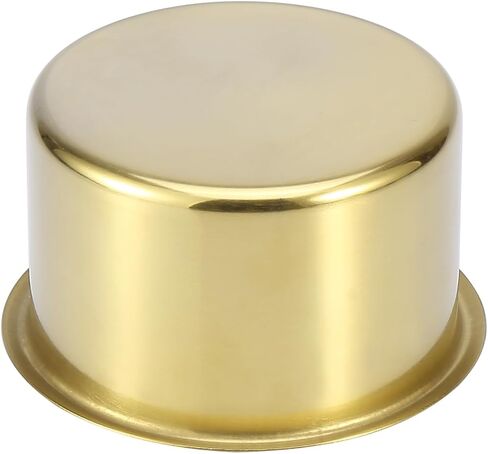 X AUTOHAUX 2pcs Stainless Steel Universal Cup Drink Holder Insert Replacement Gold Tone for Marine Boats RVs in Saudi Arabia