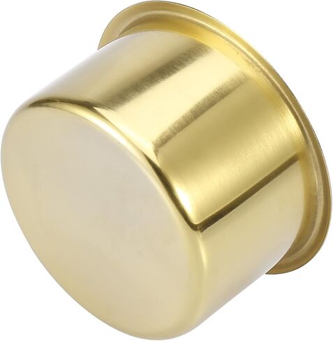 X AUTOHAUX 2pcs Stainless Steel Universal Cup Drink Holder Insert Replacement Gold Tone for Marine Boats RVs in Saudi Arabia