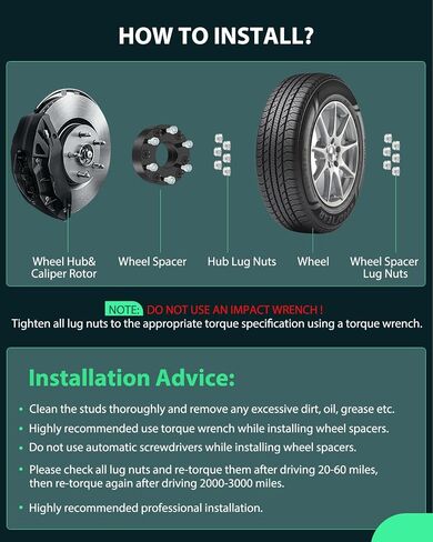SCITOO 4Pcs 5x5 to 6x5.5 Wheel Adapters 2 inch Bore 78.1mm Studs 14x1.5 5 Lug Wheel Spacers No Hubcentric Fit for Jeep Wrangler 2007-2023,for Jeep Grand for Cherokee 1999-2023 in Saudi Arabia