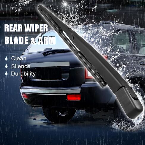 X AUTOHAUX 12inch Rear Windshield Wiper Blade Arm Set for Vauxhall for Astra 2005 2006 2007 2008 2009 2010 in Saudi Arabia