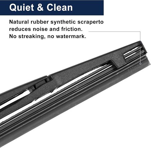 X AUTOHAUX 12inch Rear Windshield Wiper Blade Arm Set for Vauxhall for Astra 2005 2006 2007 2008 2009 2010 in Saudi Arabia