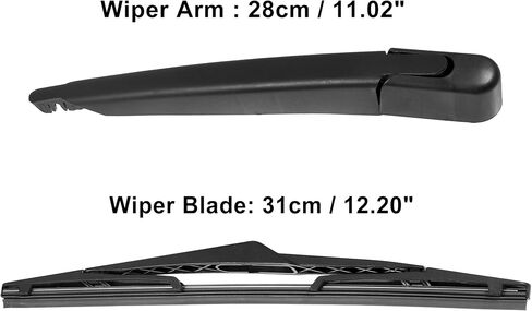 X AUTOHAUX 12inch Rear Windshield Wiper Blade Arm Set for Vauxhall for Astra 2005 2006 2007 2008 2009 2010 in Saudi Arabia