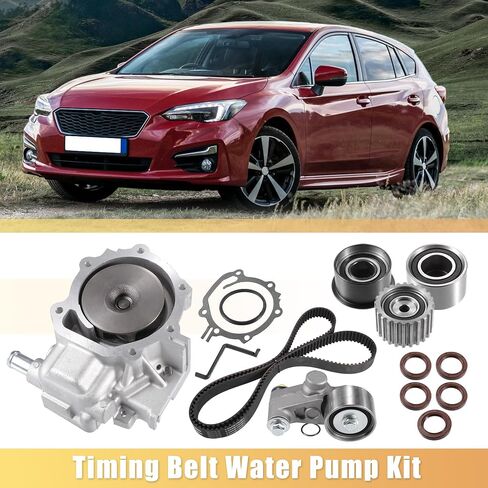 X AUTOHAUX 1 Set Engine Timing Belt with Water Pump for Subaru Impreza 2006-2011 for Subaru Legacy 2010-2012 for Subaru Outback 2006-2012 Timing Belt Water Pump Kit in Saudi Arabia