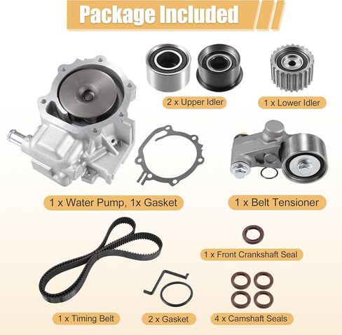 X AUTOHAUX 1 Set Engine Timing Belt with Water Pump for Subaru Impreza 2006-2011 for Subaru Legacy 2010-2012 for Subaru Outback 2006-2012 Timing Belt Water Pump Kit in Saudi Arabia