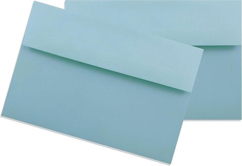 Blue Vibrant Pastel 25 Pack A6 (4-3/4 x 6-1/2) Envelopes for 4-1/2 x 6-1/4 Invitations Announcements Enclosures, Weddings Showers, Greeting Cards from The Envelope Gallery in Kuwait