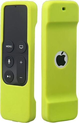 حافظة واقية من siduater لجهاز Apple TV 4K الجيل الخامس والجيل الرابع من جهاز التحكم عن بعد - حماية إضافية، غطاء سيليكون خفيف الوزن (مضاد للانزلاق) مقاوم للصدمات لجهاز Apple TV Siri Remote Controller، أخضر in Kuwait