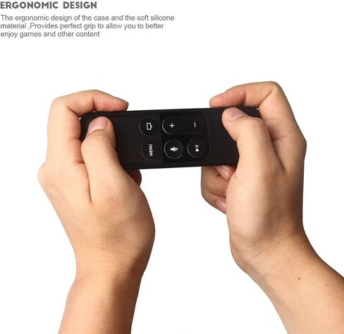 حافظة واقية من siduater لجهاز Apple TV 4K الجيل الخامس والجيل الرابع من جهاز التحكم عن بعد - حماية إضافية، غطاء سيليكون خفيف الوزن (مضاد للانزلاق) مقاوم للصدمات لجهاز Apple TV Siri Remote Controller، أخضر in Kuwait