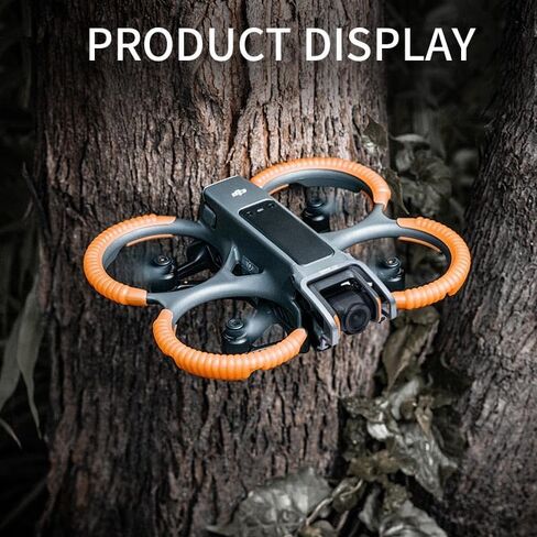 BTG Bumper Crash Rings Protectors for DJI Avata 2 Drone Accessories Propeller Guards (Black) in Saudi Arabia