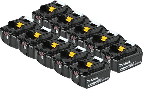Makita BL1830B-10 18V LXT Lithium-Ion 3.0 Ah Battery (10 Pack) in Saudi Arabia