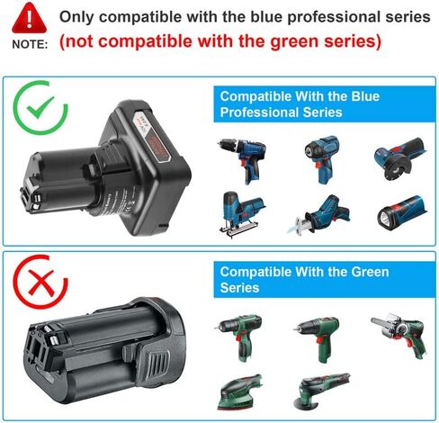 Fancy Buying 6Ah 12V BAT420 Battery Compatible with Bosch BAT420 BAT411 BAT411A BAT412A 2607336013 2607336014 Power Cordless Tools in Saudi Arabia