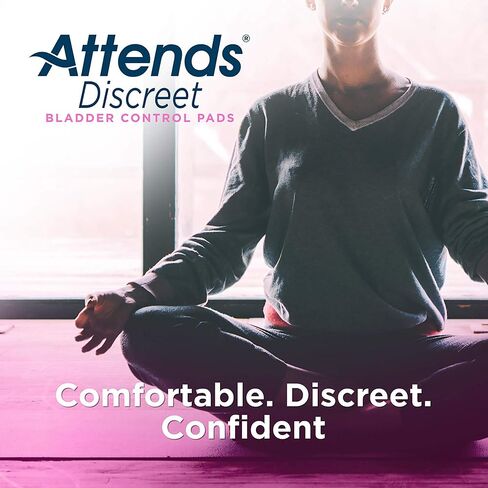 Attends Discreet Bladder Control Pads, Moderate Absorbency, One Size Fits Most, 14 1/2 in, 20 Count, 1 Pack in Saudi Arabia