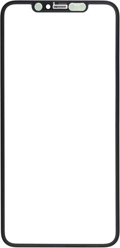 Outer Front Glass Cover Screen Replacement for iPhone 11 Pro Max with Installed Optical Clear Adhesive Black 6.5" in Saudi Arabia