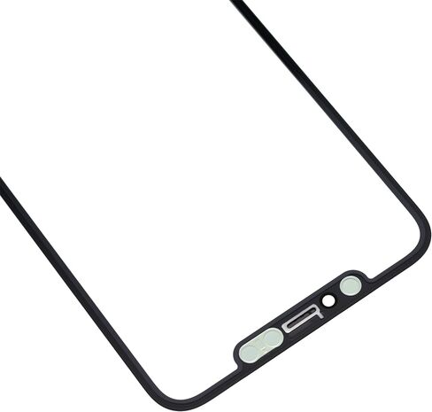 Outer Front Glass Cover Screen Replacement for iPhone 11 Pro Max with Installed Optical Clear Adhesive Black 6.5" in Saudi Arabia