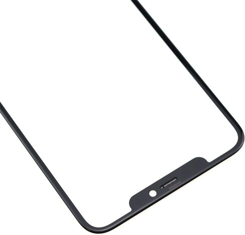 Outer Front Glass Cover Screen Replacement for iPhone 11 Pro Max with Installed Optical Clear Adhesive Black 6.5" in Saudi Arabia