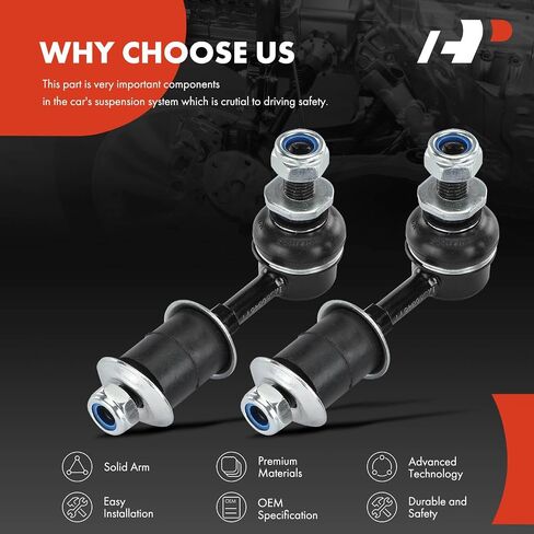 A-Premium 2 x Front Sway Bar Links Stabilizer Bar Links, Compatible with Toyota Tacoma 1995-2004 in Saudi Arabia